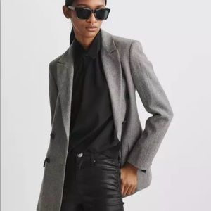 rag & bone Nina Skinny - Coated Black denim jeans